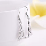 Load image into Gallery viewer, Celtic Geometric Infinity Loop Earrings
