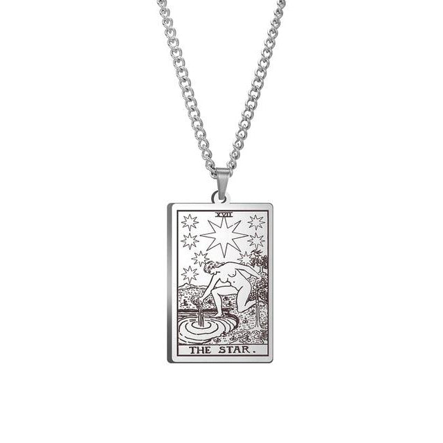 Vintage Tarot Necklace  ✨Buy One, Get One 50% Off!!✨