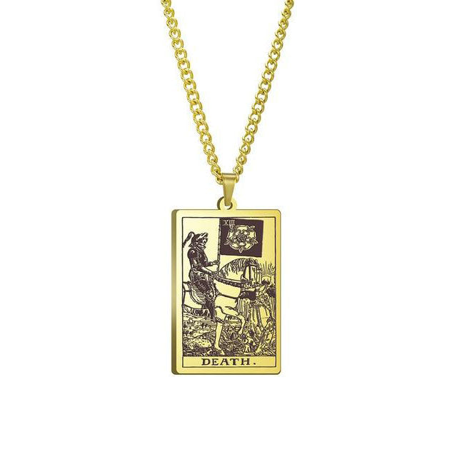 Vintage Tarot Necklace  ✨Buy One, Get One 50% Off!!✨