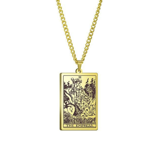 Vintage Tarot Necklace  ✨Buy One, Get One 50% Off!!✨