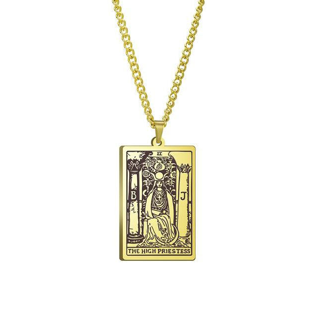 Vintage Tarot Necklace  ✨Buy One, Get One 50% Off!!✨