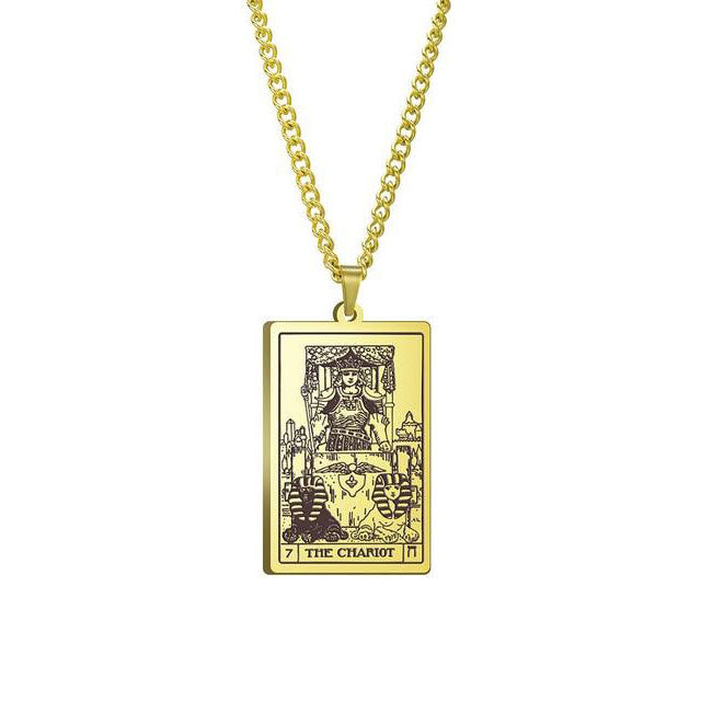 Vintage Tarot Necklace  ✨Buy One, Get One 50% Off!!✨