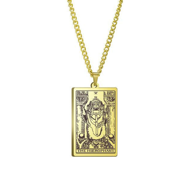 Vintage Tarot Necklace  ✨Buy One, Get One 50% Off!!✨