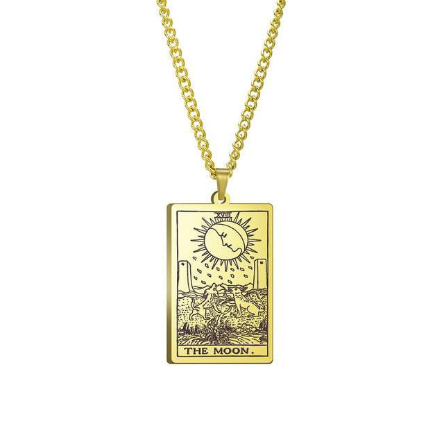 Vintage Tarot Necklace  ✨Buy One, Get One 50% Off!!✨