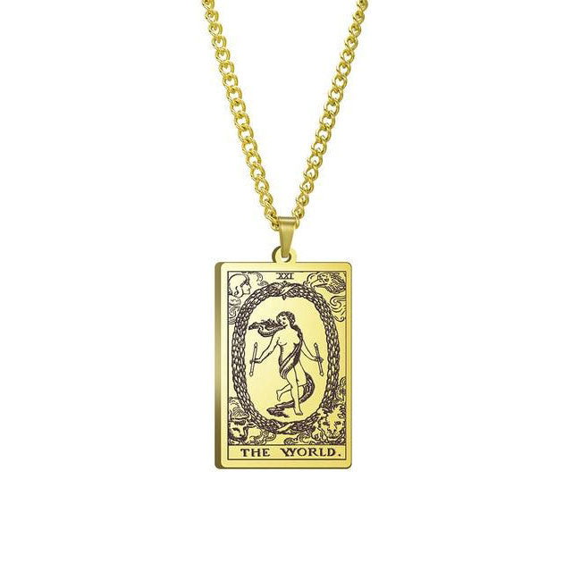 Vintage Tarot Necklace  ✨Buy One, Get One 50% Off!!✨