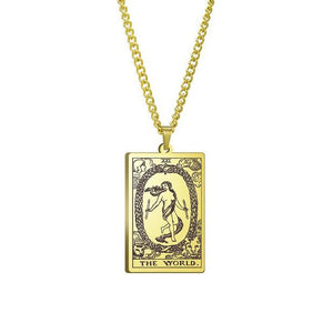 Vintage Tarot Necklace  ✨Buy One, Get One 50% Off!!✨