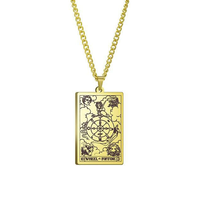 Vintage Tarot Necklace  ✨Buy One, Get One 50% Off!!✨