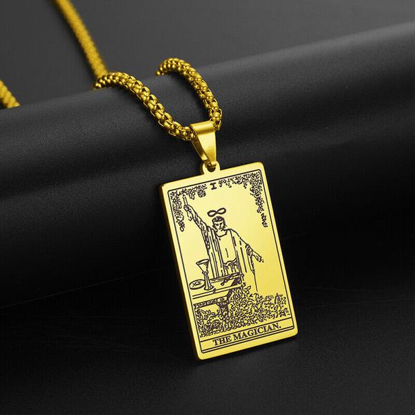 Vintage Tarot Necklace  ✨Buy One, Get One 50% Off!!✨