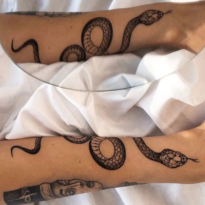 Serpentine Temporary Tattoo