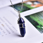 Load image into Gallery viewer, Wire Wrapped Crystal Necklace - Silver
