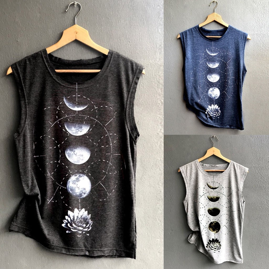 Moonflower Sleeveless Tee