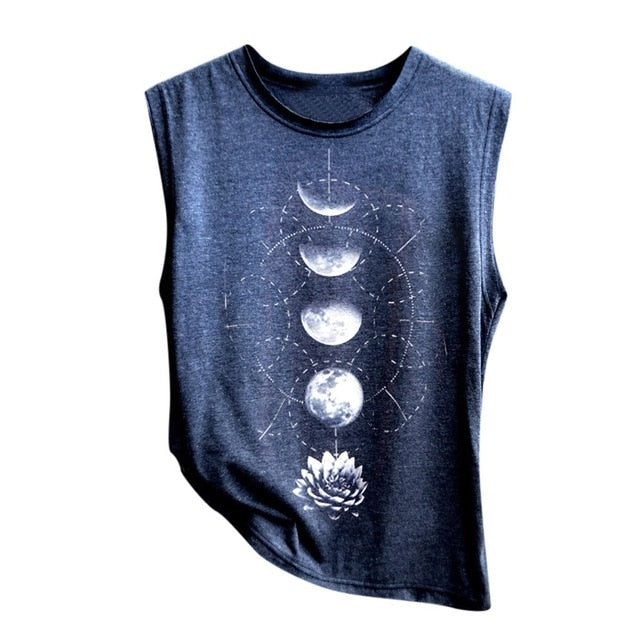 Moonflower Sleeveless Tee