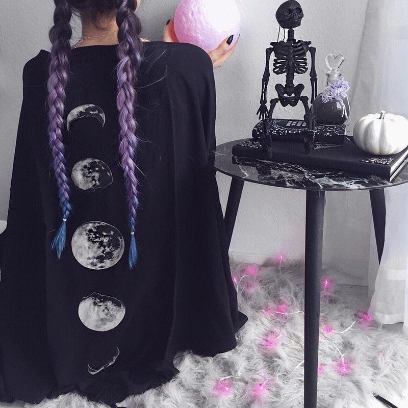 Bat Sleeve Moon Cape