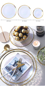 Load image into Gallery viewer, Modern Rainbow Glass Nordic Dinner Set
