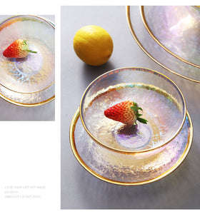 Modern Rainbow Glass Nordic Dinner Set