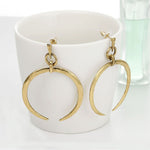 Load image into Gallery viewer, Boho Moon Hoops
