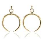 Load image into Gallery viewer, Boho Moon Hoops
