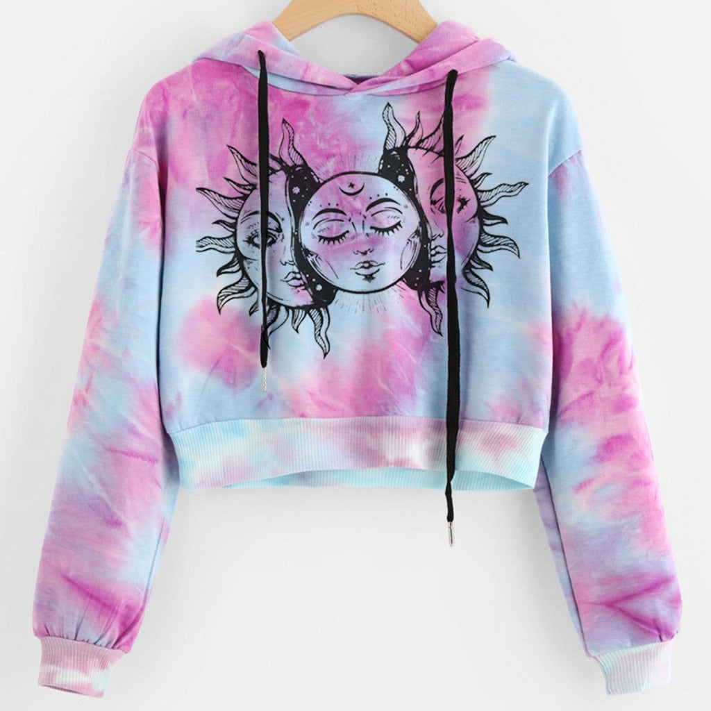 Cotton Candy Cropped Hoodie