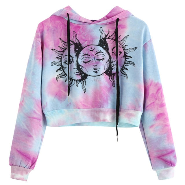 Cotton Candy Cropped Hoodie