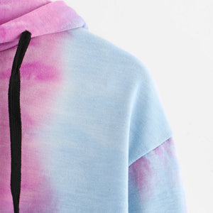 Cotton Candy Cropped Hoodie