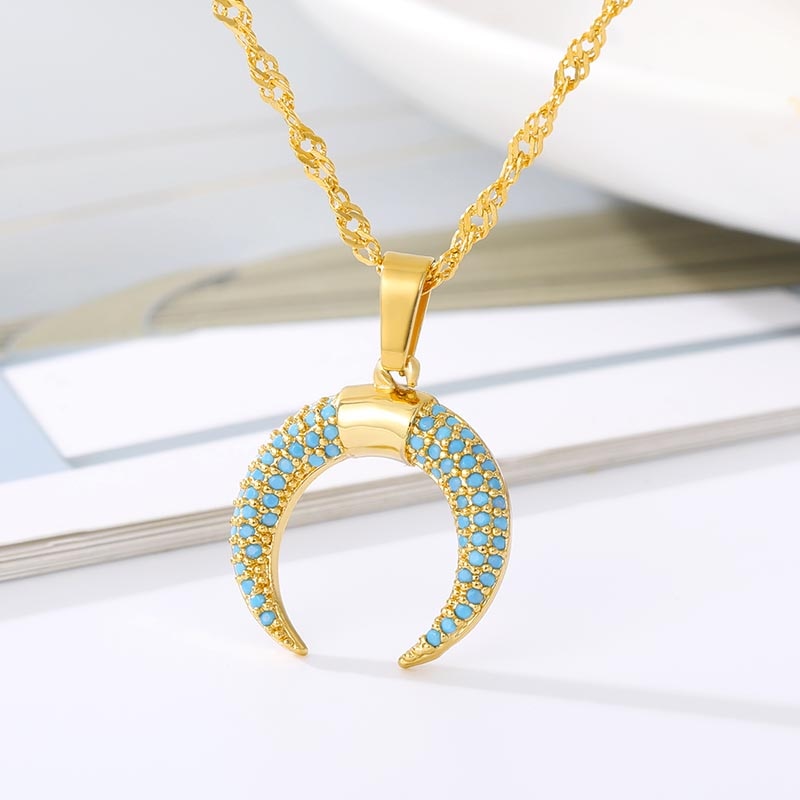 Moon Arc Crescent Necklace