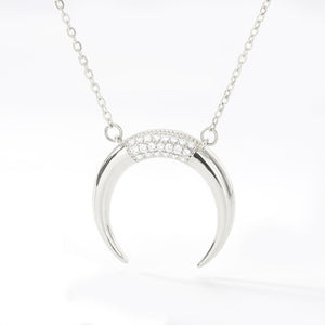 Moon Arc Crescent Necklace