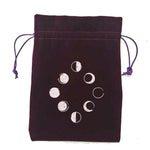 Load image into Gallery viewer, Velvet Moonphase Tarot Card Bag
