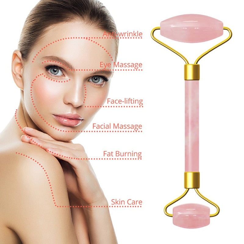 Rose Quartz Massage Roller