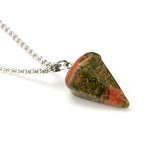 Load image into Gallery viewer, Natural Stone Hexagonal Crystal Pendulum
