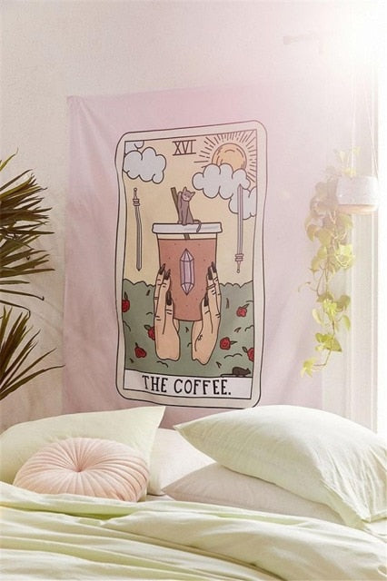 The Coffee Tarot Wall Tapestry