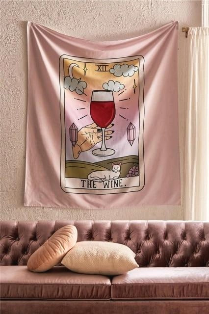 The Wine Tarot Wall Tapestry