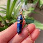 Load image into Gallery viewer, Wire Wrapped Crystal Necklace - Gold
