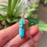 Load image into Gallery viewer, Wire Wrapped Crystal Necklace - Gold
