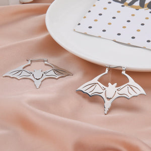 Bat Hoop Earrings