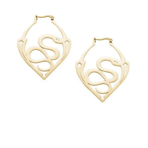 Snake Hoop Earrings