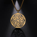 Load image into Gallery viewer, Triple Spiral Necklace
