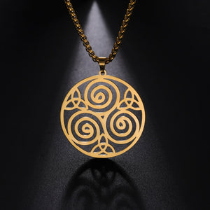 Triple Spiral Necklace