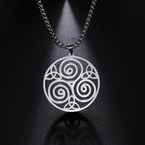 Triple Spiral Necklace