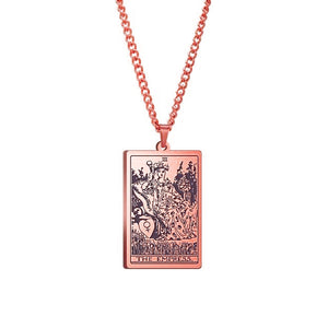 Vintage Tarot Necklace  ✨Buy One, Get One 50% Off!!✨