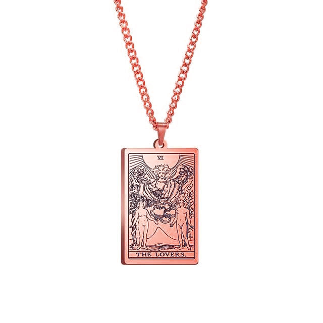 Vintage Tarot Necklace  ✨Buy One, Get One 50% Off!!✨