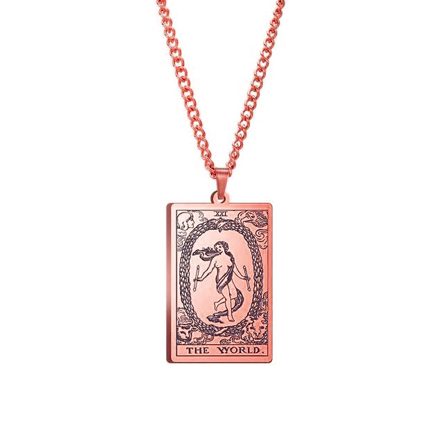 Vintage Tarot Necklace  ✨Buy One, Get One 50% Off!!✨