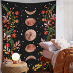 Load image into Gallery viewer, Moonphase Wall Tapestry
