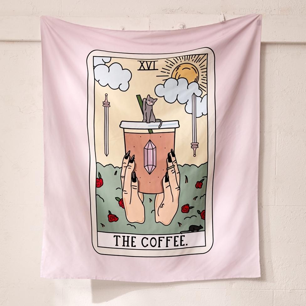 The Coffee Tarot Wall Tapestry