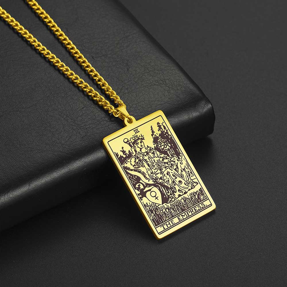 Vintage Tarot Necklace  ✨Buy One, Get One 50% Off!!✨